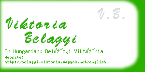 viktoria belagyi business card